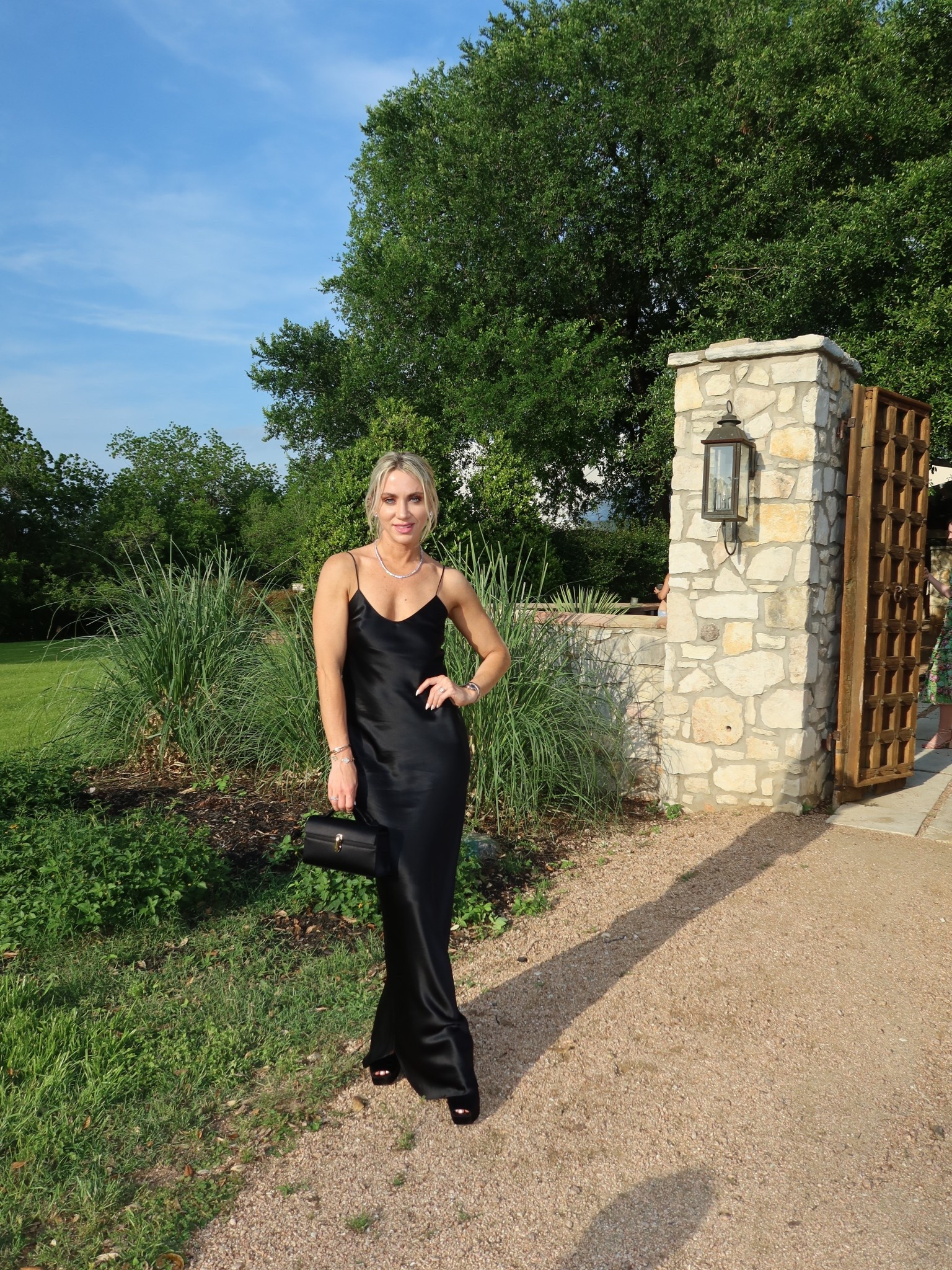 Easy go to wedding dress w/ my go to costume jewelry 

#LTKPetite #LTKgrwm #LTKWedding