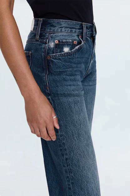 PETITE Lexi Mid Rise Bowed Straight Jean - Artisan | Pistola Denim