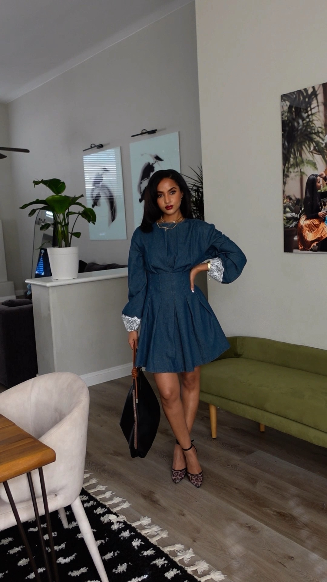 The perfect flowy denim dress for effortless style! This long-sleeve denim mini dress is lightweight, comfy, and easy to dress up or down—paired with trendy cheetah print shoes for a bold touch. Ideal for spring outfits, casual chic looks, and stylish moms on the go!

Shop this look now on LTK! 🛍️ #DenimDress #FlowyDress #CasualChic #SpringFashion #MomStyle #EffortlessStyle #CheetahPrint #DenimOnTrend #LTKSpringStyle #OOTD