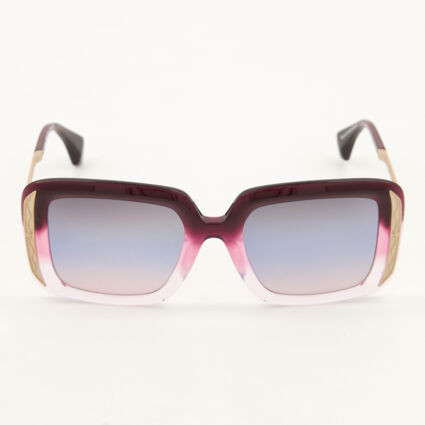 Purple Ombre Squared Sunglasses | TK Maxx