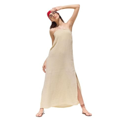 Gottex Beach Life Cloudshore Bandeau Midi Dress Cover-Up -Front and Back Lining, Elastic Back Band, Side Slits, Midi Length | Amazon (US)