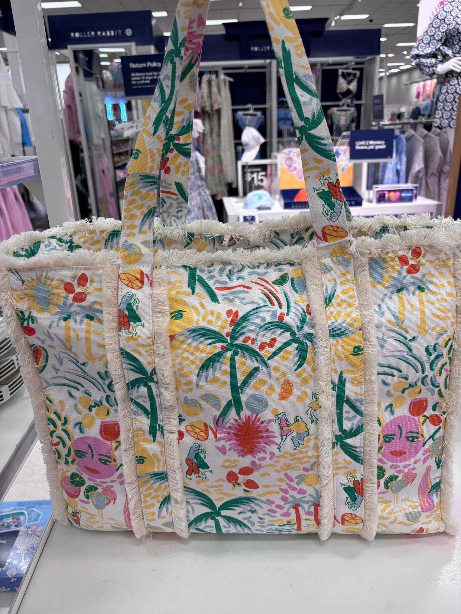 Such a cute beach tote!! Love the fringe and the print!! 

Roller rabbit x target, vacation, spring break, travel, swim, summer, beach bag

#LTKSpringSale #LTKSwim #LTKTravel