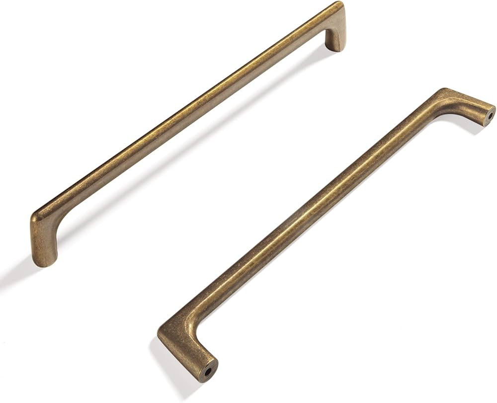 Goo-Ki Antique Brass zinc Alloy Cabinet pulls for Drawer,Cupboard, Wardrobe-7.56 inch(192mm) Hole... | Amazon (US)