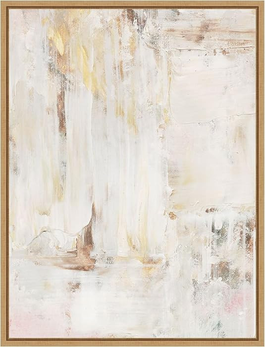 Amanti Art Framed Canvas Wall Art 30x23 Milky Patina I by Victoria Barnes, Framed Wall Art Canvas... | Amazon (US)