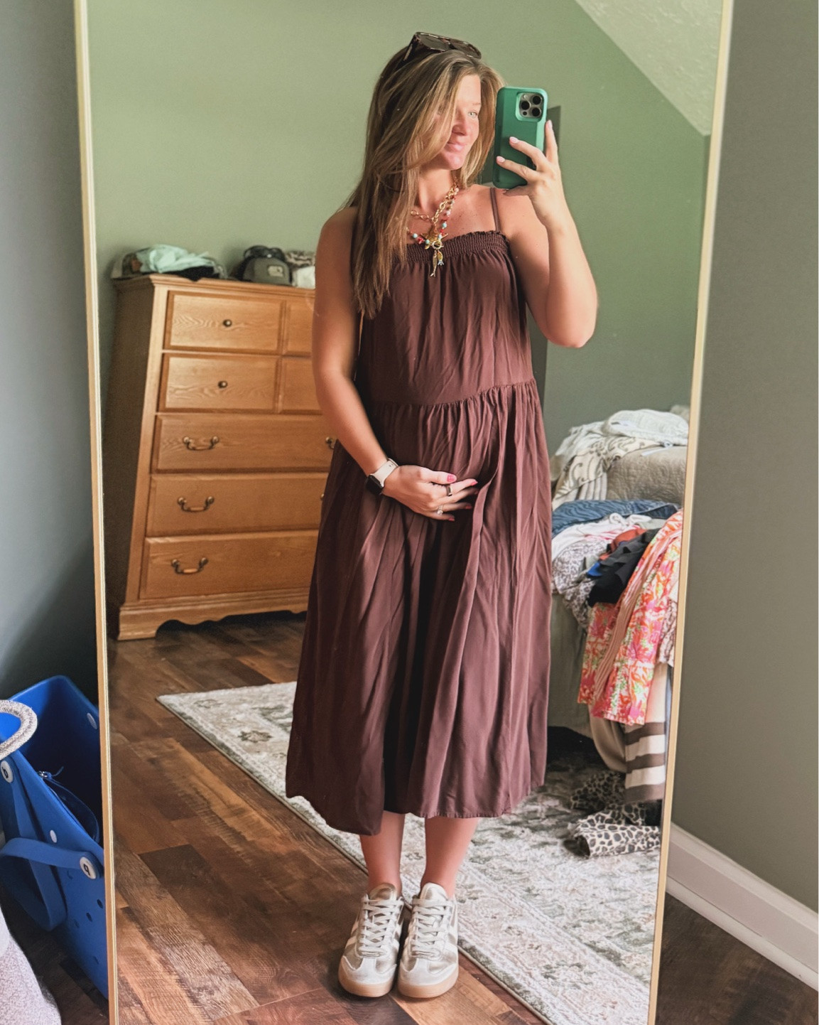 flowy dresses = perfect for maternity!! 

throw on a denim jacket & this makes the perfect teacher fit !!

#LTKootd #LTKU #LTKmomlife