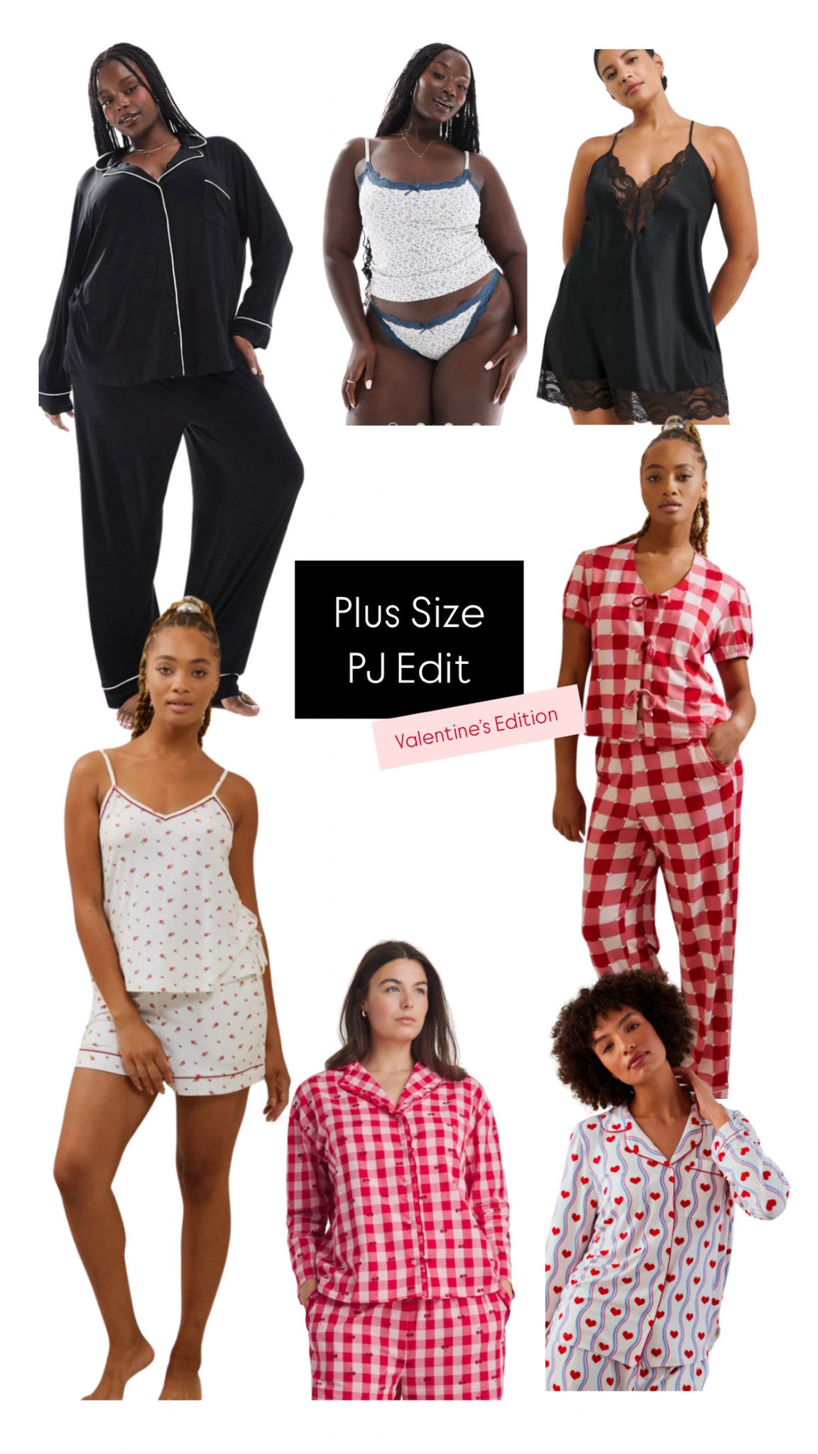 If for Valentine’s, a comfy night at home is on the cards… let me show you the cutest plus size pjs online right now.

Valentines Day / Galentines / Curve / Loungewear / Pyjamas 

#LTKcurves #LTKuk #LTKplussize