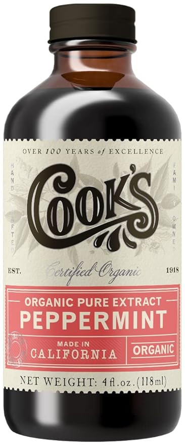 Cook's, Organic Peppermint Extract, Premium Peppermint Oil, Crafted in the USA, 4 oz | Amazon (US)