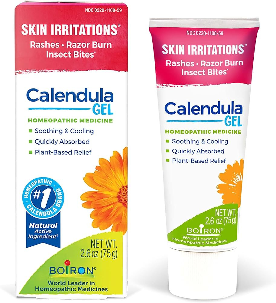 Boiron Calendula Gel for Relief from Rashes, Skin Irritations, Razor Burn, or Insect Bites - Non-... | Amazon (US)