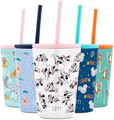Simple Modern Disney Kids Cup 12oz Classic Tumbler with Lid and Silicone Straw - Vacuum Insulated... | Amazon (US)