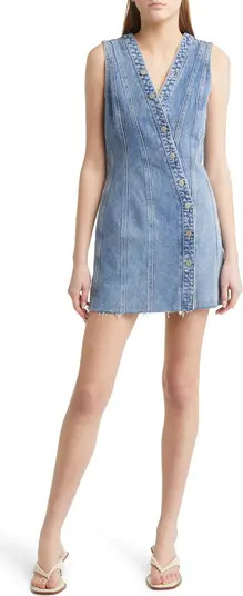 Strand Asymmetric Button-Up Denim Dress | Nordstrom