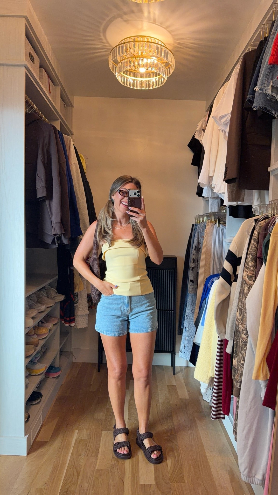 Abercrombie denim dad shorts and butter yellow top styled for summer. ☀️🌻🌼

Wearing my usual small tops. 
25 in shorts. 

Casual everyday
Denim shorts
Summer looks
Pleated shorts
Workwear
Brunch
Shopping
Sight seeing
Vacation

#LTKxAbercrombie #LTKgrwm #LTKootd