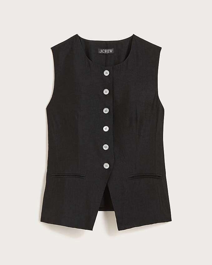 best seller4.8Summary of 143 reviewsEssential cutaway vest top in textured satin$114.99$128.00 (1... | J. Crew US