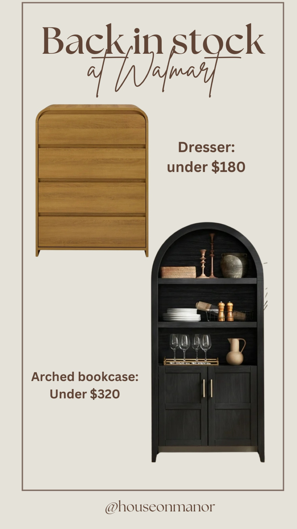 Viral furniture pieces back in stock at Walmart!! The arched bookcase is on sale too😍

#LTKSaleAlert #LTKHome #LTKStyleTip