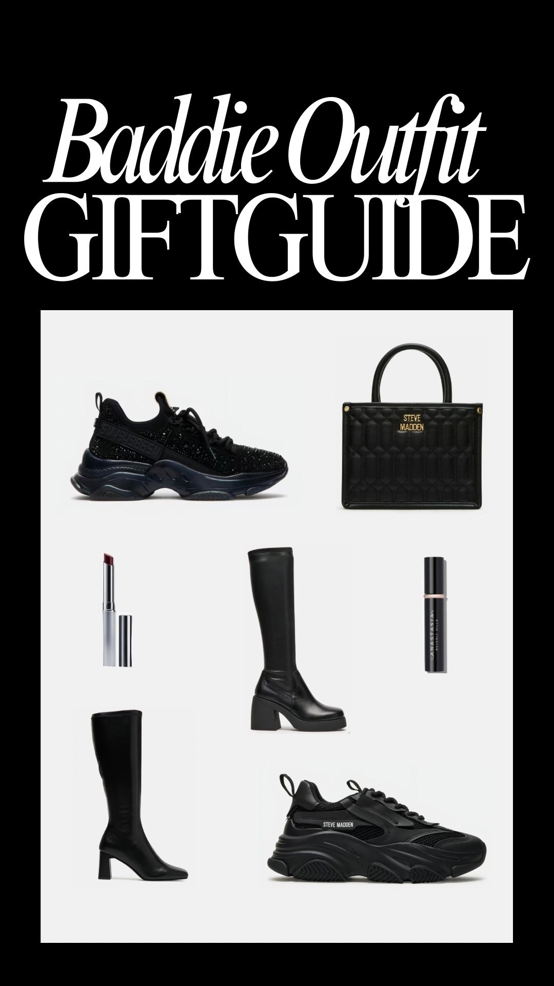 The Baddie Gift Guide 😍❤️ Great Deals on the Baddie Essentials including Steve Madden Shoes, Boots, & Bags #fashion #baddie #stevemadden #essentials #boots

#LTKCyberWeek #LTKgrwm #LTKGiftGuide