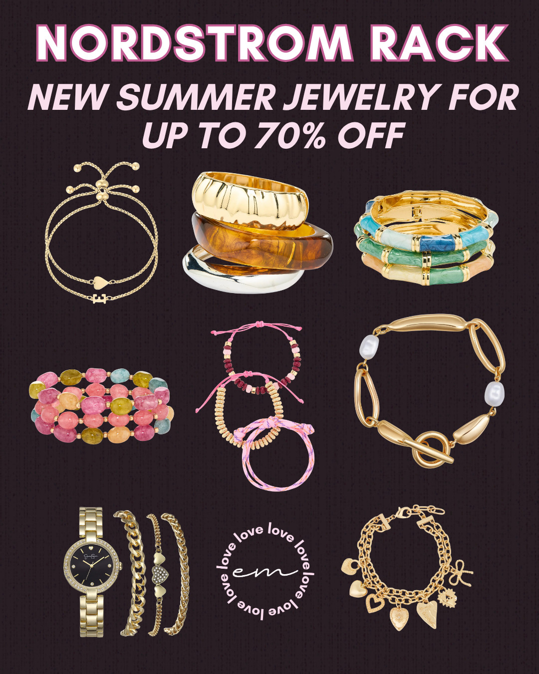 Found these summer jewelry pieces from Nordstrom Rack! From chic layered bracelets to fun charms and bangles, everything is perfect for summer. Plus, they are up to 70% OFF right now! 

 #LTKootd #LTKSaleAlert