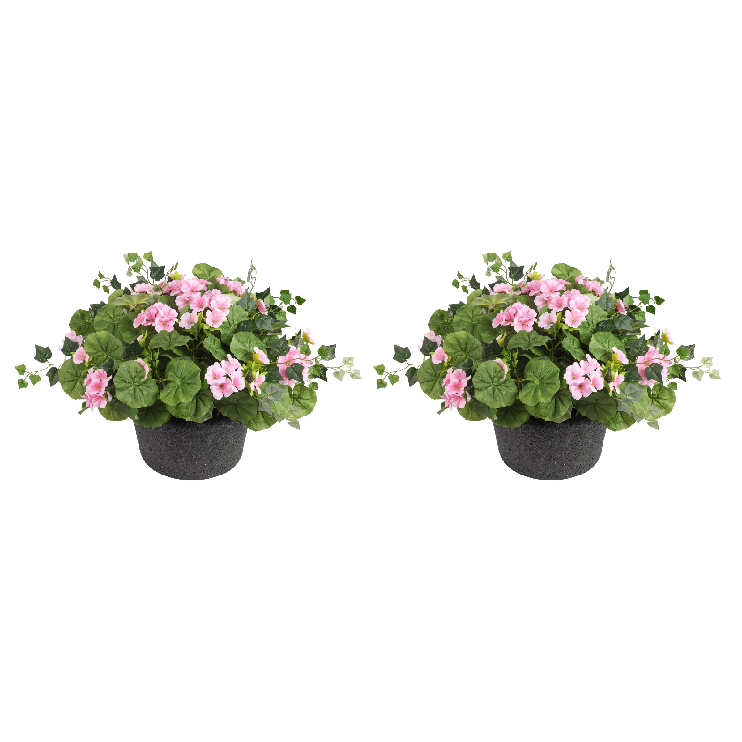 Adjustable Height Pink Geranium Urn Filler (Set of 2) | Wayfair North America