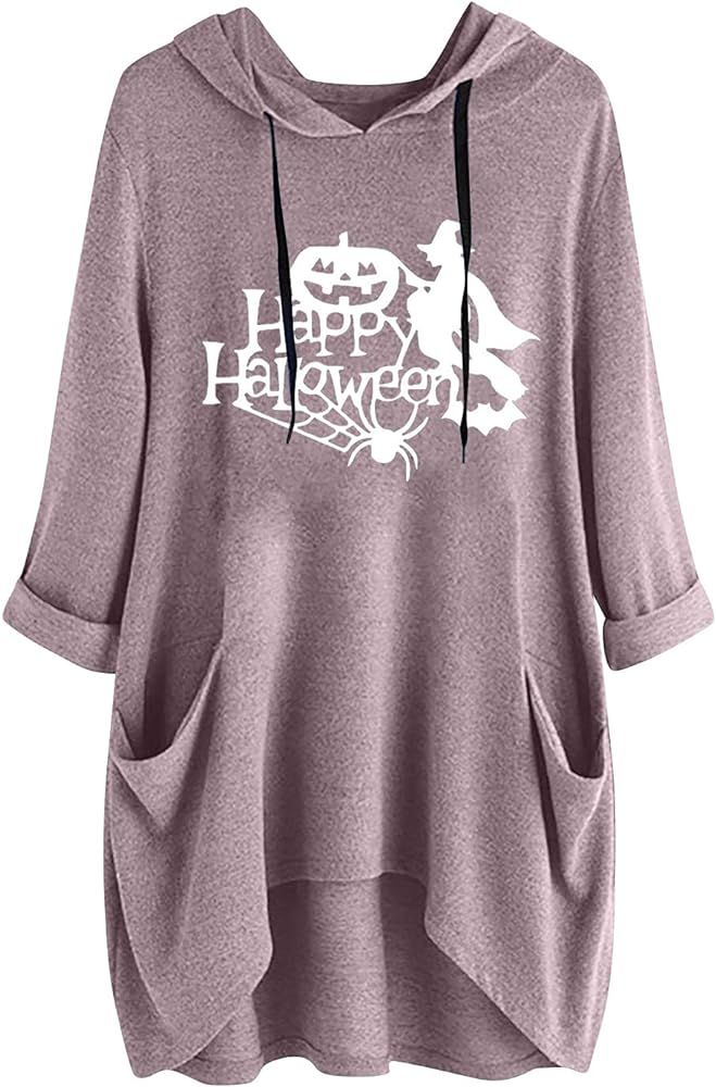 KATENYL Women's Halloween Hoodie Oversized Casual Long Sleeve Loose Fit Drawstring Pullover Hoodies  | Amazon (US)