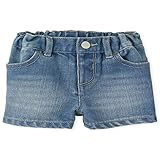 The Children's Place Baby Girls' Denim Shorts, REFLECTBLUE WSH, 3T | Amazon (US)