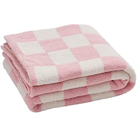 MIDO HOUSE Microfiber Throw Blanket Ultra-Soft Fuzzy Bed Blanket Reversible Knitted Checkerboard ... | Amazon (US)