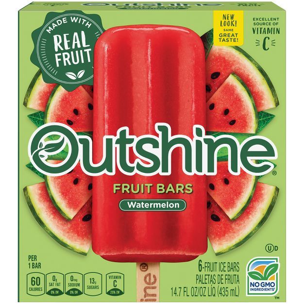 Outshine Watermelon Frozen Fruit Bars - 6ct/14.7oz | Target