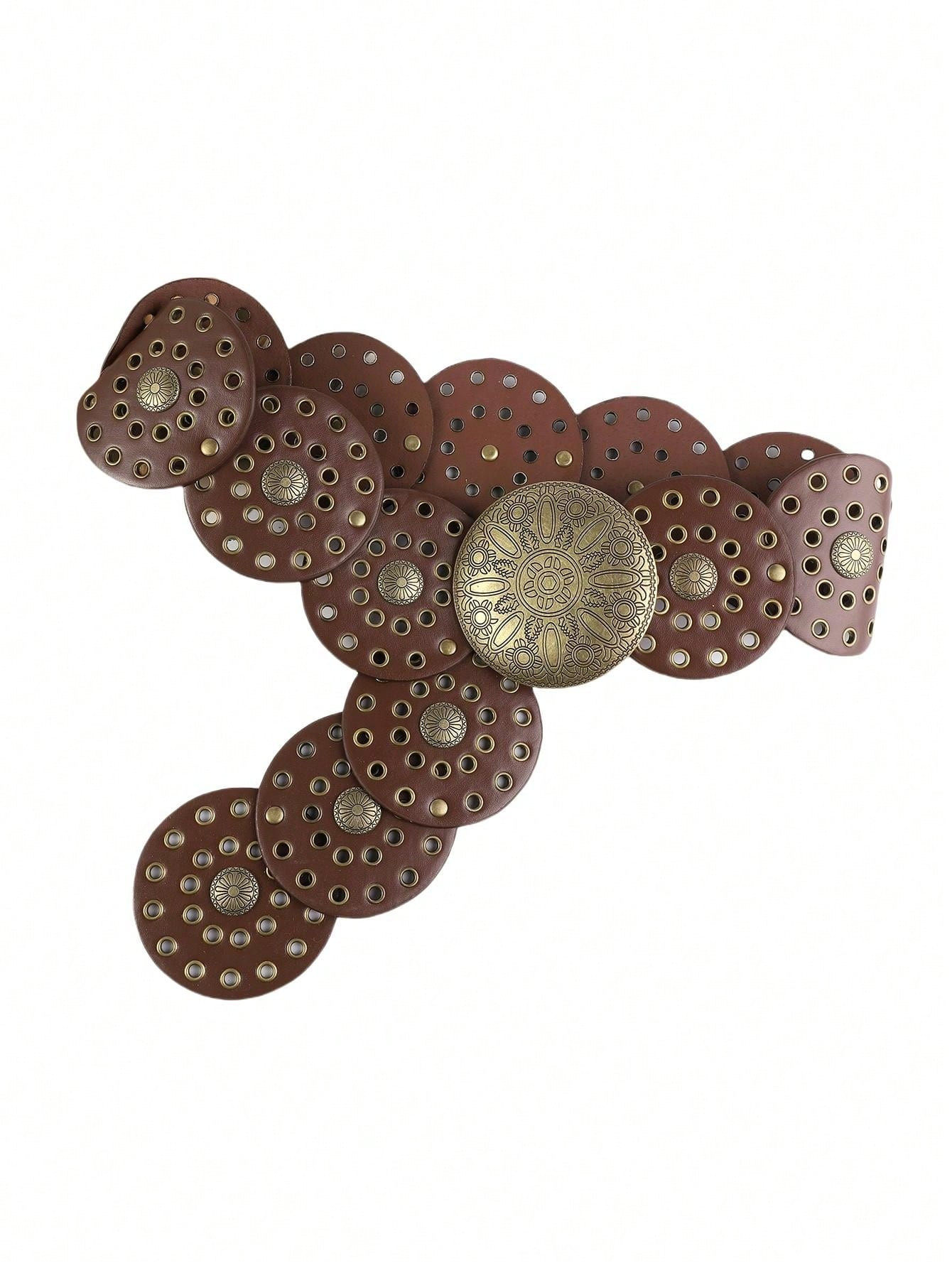 1pc Retro Bohemian Faux Leather Vintage Women Belt, All-Season Cowgirl Western Style Summer, School | SHEIN