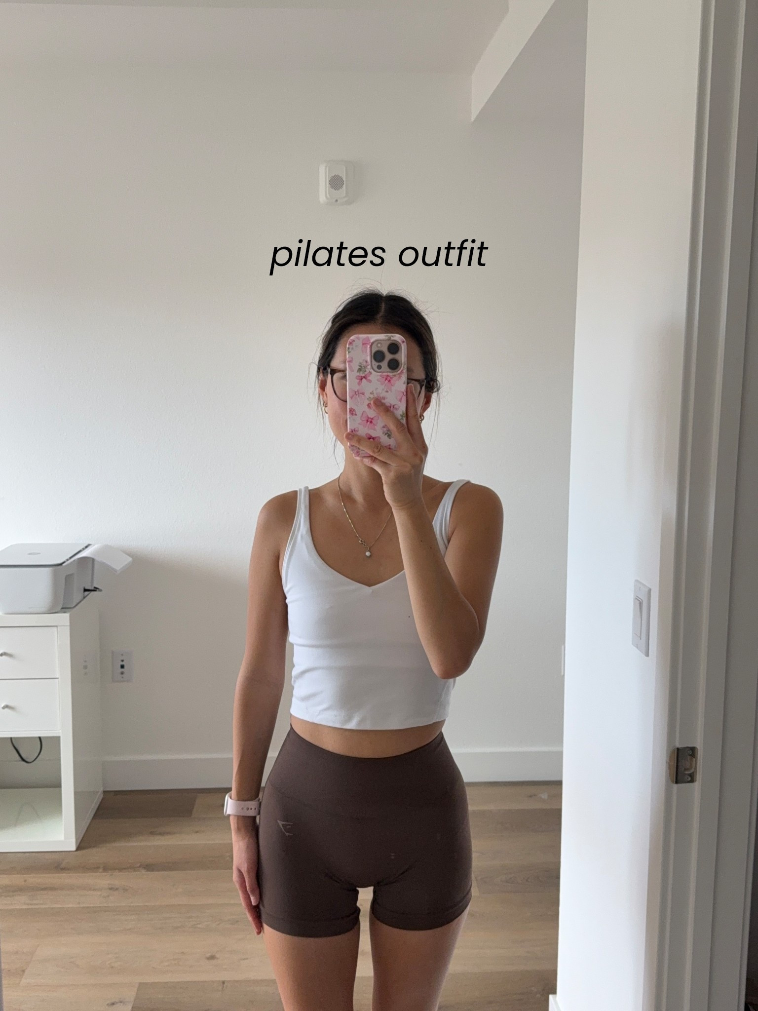 pilates outfit 🤎 

wearing a small in the top and XS in the shorts! 

gymshark, gymshark outfit, pilates outfit, shorts for working out, activewear, gym outfit 

#LTKActive #LTKFindsUnder100