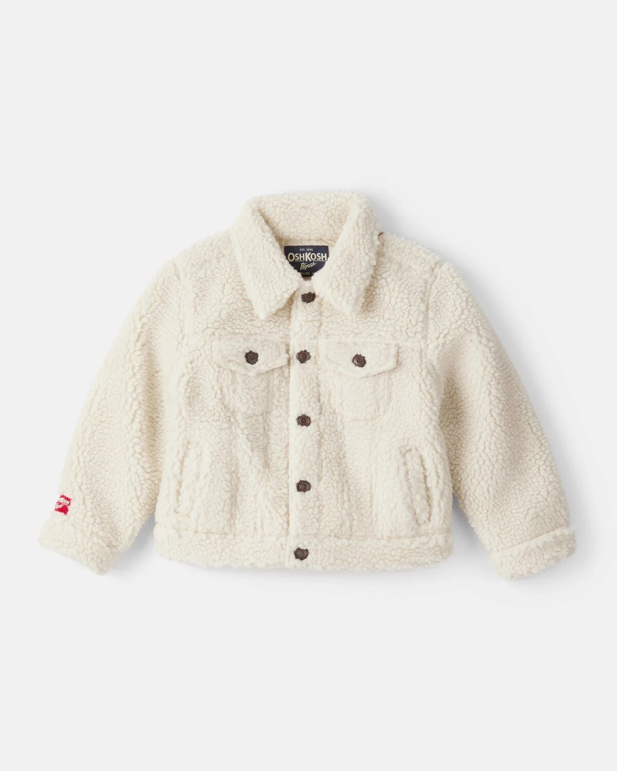 Toddler Teddy Fleece Jacket - Cream | Carter's Inc