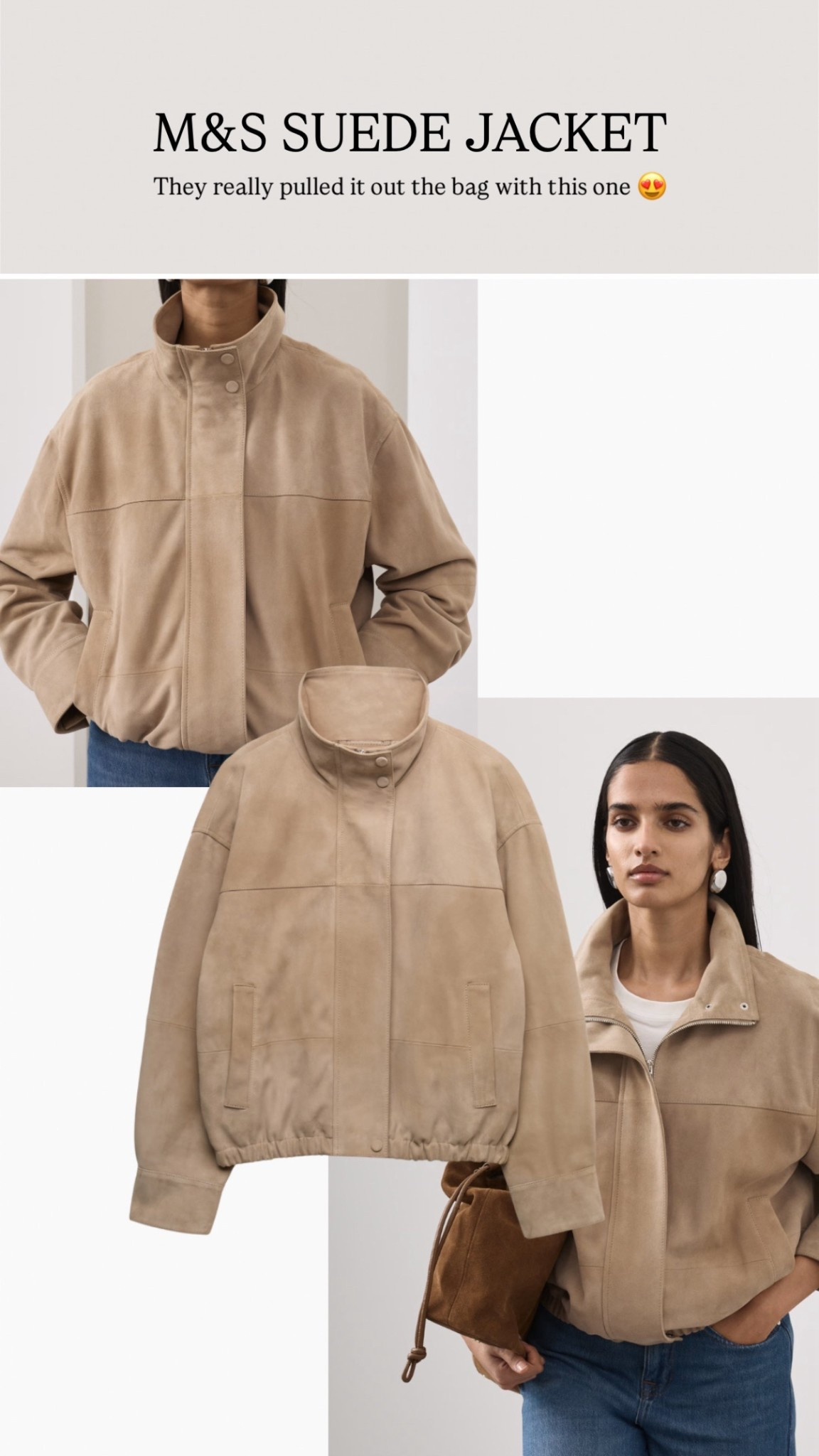 M&S suede jacket 😍😍

#LTKeurope #LTKspring #LTKstyletip