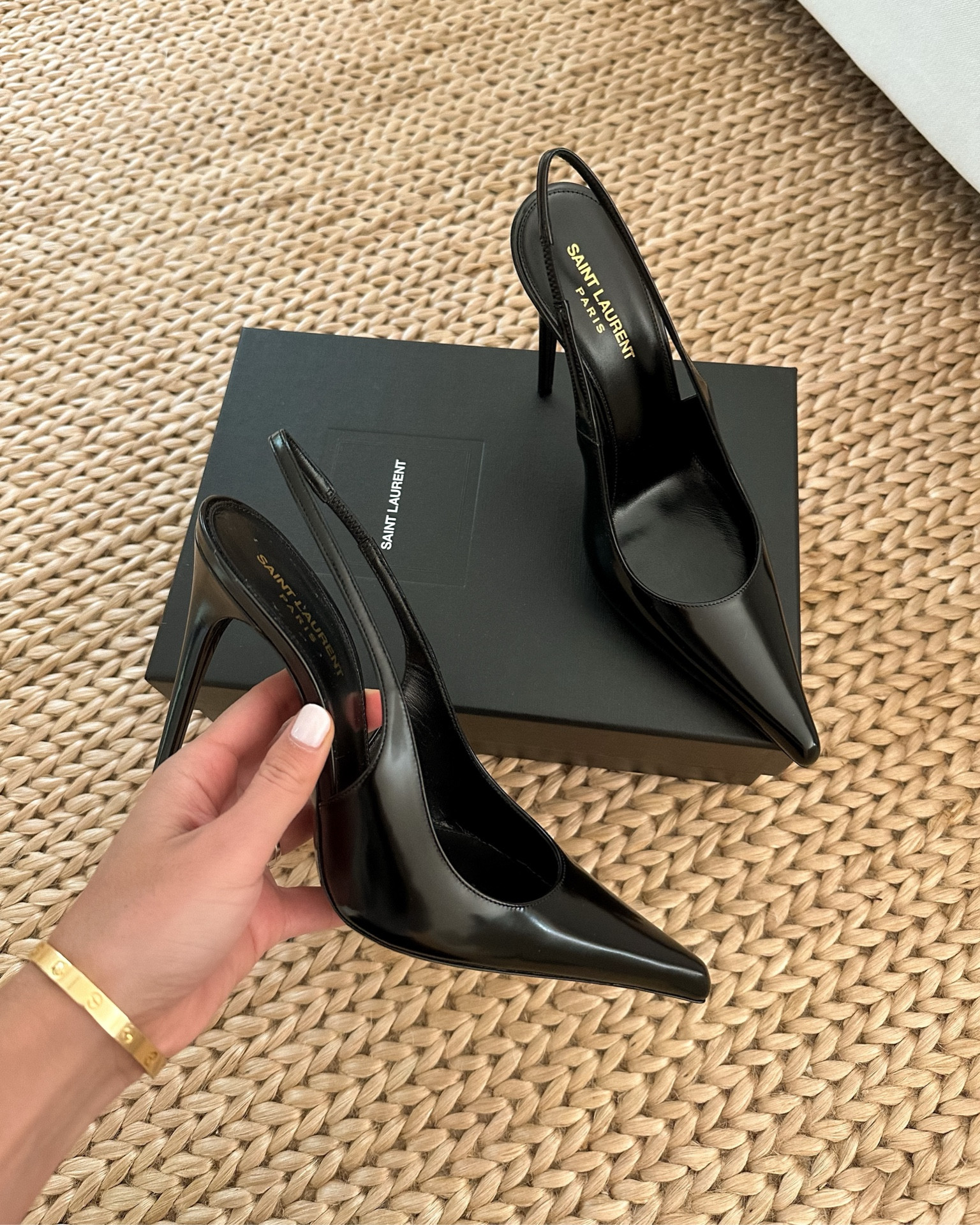 Kat Jamieson shares her new patent leather pumps. Heels, Saint Laurent, shoes. 

Sizing - I sized up 1 size.

#LTKshoecrush #LTKsalealert #LTKSeasonal