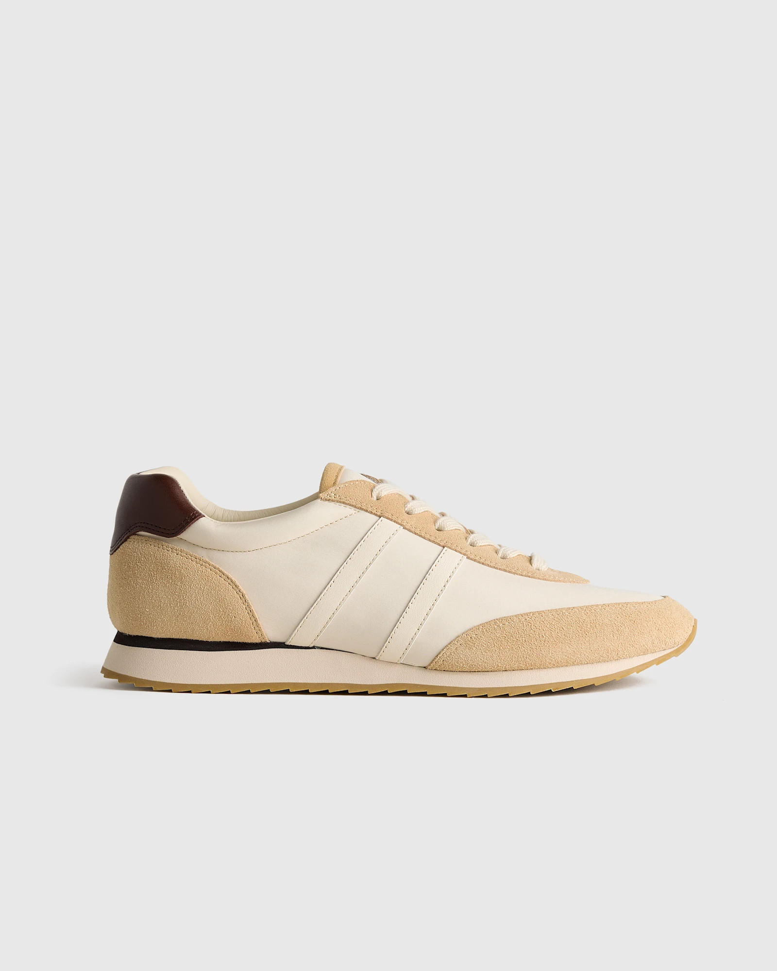 Quince | Women's Italian Suede and Re-Nylon Retro Runner in Navy/Blue, Size 10, Suede Leather | Quince