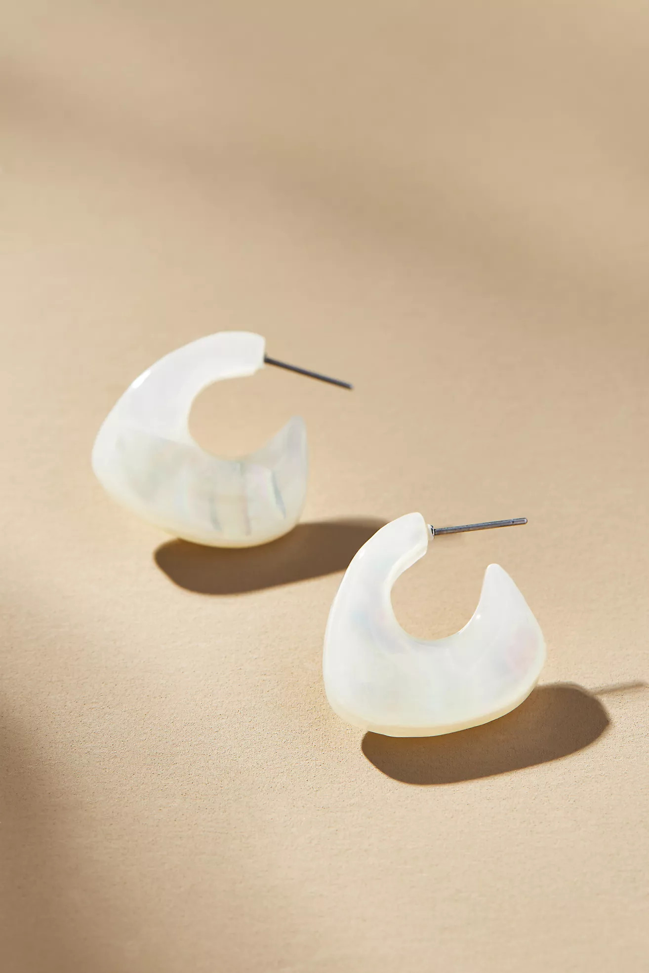 Small Mother-of-Pearl Hoop Earrings | Anthropologie (US)