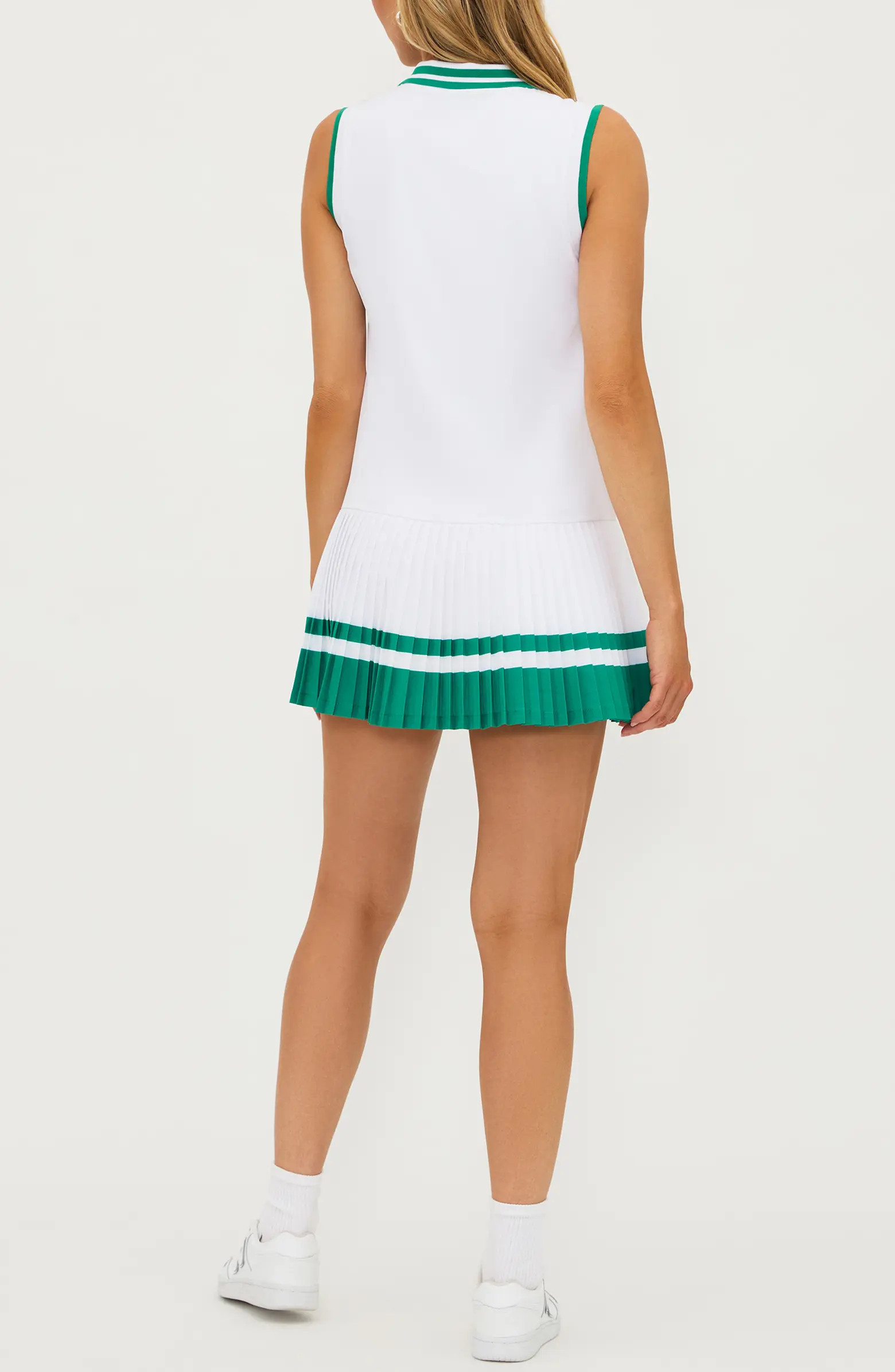 Beach Riot Bria Pleated Zip Front Minidress | Nordstrom | Nordstrom