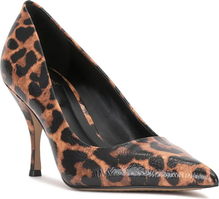 Vince Camuto Paislie Leopard Print Patent Pump (Women) | Nordstrom | Nordstrom