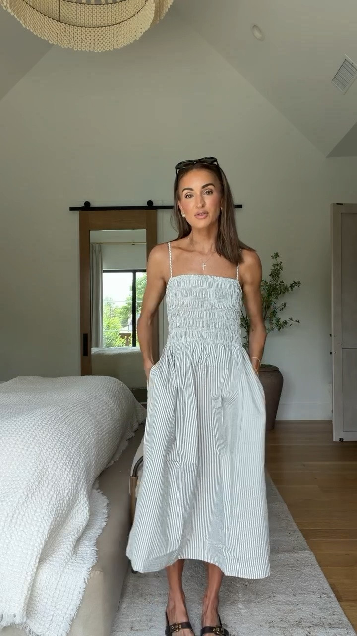Adorable summer dress also 20% off with code LTK20🤍 so perfect for any beach vacations or summer get togethers you have coming up! ☀️

#LTKxMadewell