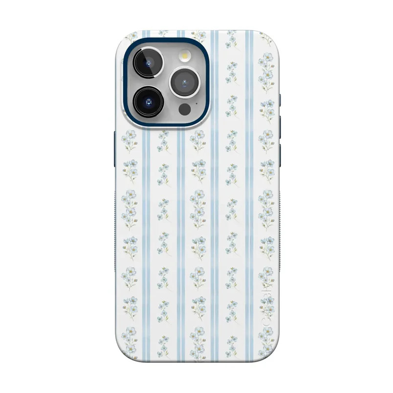 Cottage Stripe   Blue Floral Case | CASELY