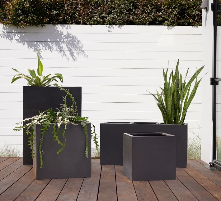 Cityscape Indoor/Outdoor Planters w/ Liners | West Elm (US)