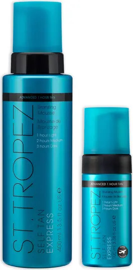 St. Tropez Self Tan Express Bronzing Mousse Home & Away Set $128 Value | Nordstrom | Nordstrom
