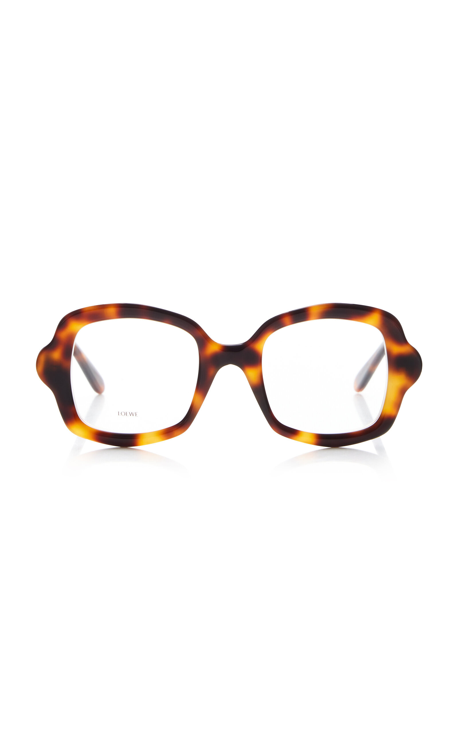 Loewe - Curved Square-Frame Acetate Glasses - Brown - OS - Moda Operandi | Moda Operandi (Global)