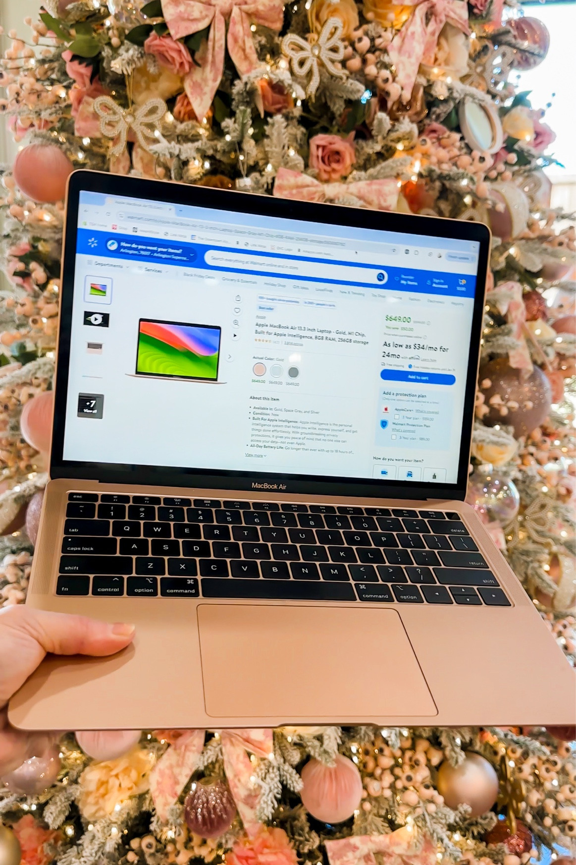 Looking for the perfect gift for the tech lover in your life? #walmartpartner @Walmart has the top holiday tech gifts from Apple at amazing prices! The MacBook Air with the Apple M1 chip is only $599 for a limited time. Plus find great deals on AirPods 4 and Apple Watch Series 10. From cool gadgets to the latest accessories, Walmart has everything to make their holiday extra special—without breaking the bank. #walmart