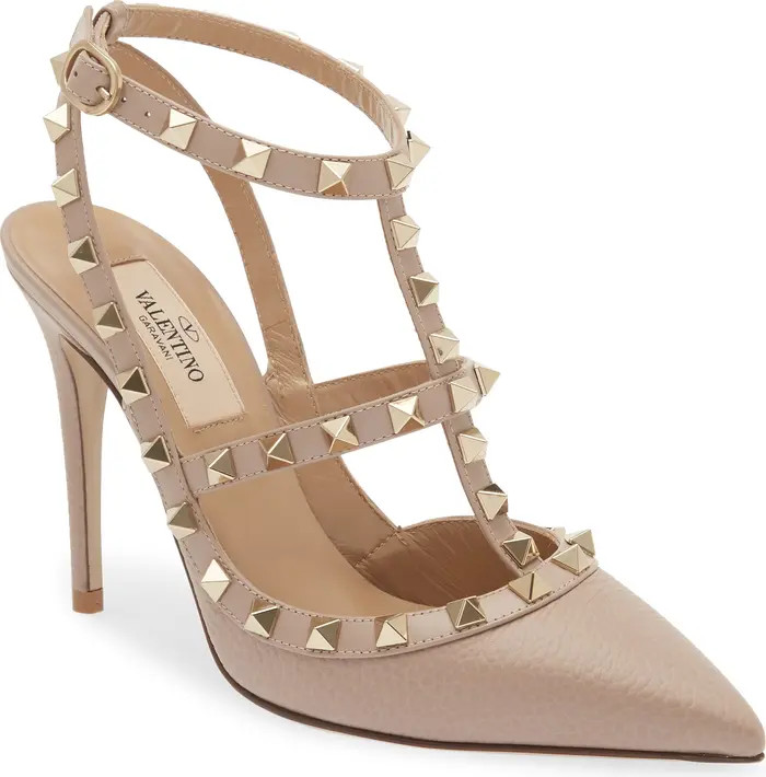 Rockstud Ankle Strap Pump | Nordstrom