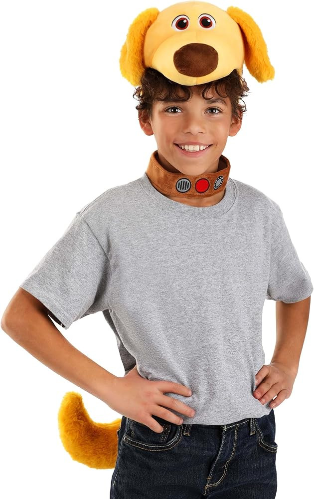 Disney and Pixar Up Dug Face Costume Kit - Headband, Collar, and Tail with Hook-and-Loop Fastener... | Amazon (US)
