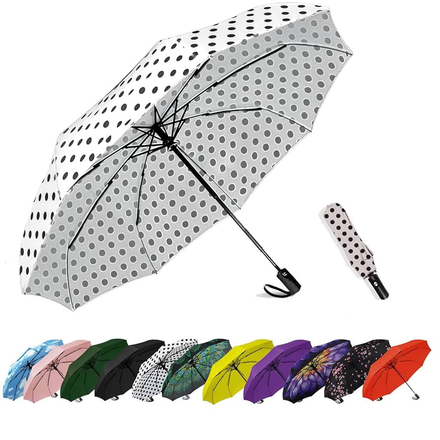 SIEPASA Windproof Travel Compact Umbrella-Automatic Umbrellas for Rain- Small Portable Windproof ... | Amazon (US)
