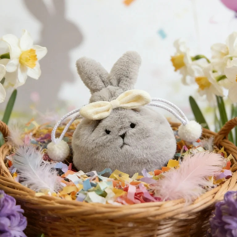 Kbndieu Cute Plush Easter Bunny Bags, Easter Basket with Rabbit Ears for Easter Decorations Candy... | Walmart (US)