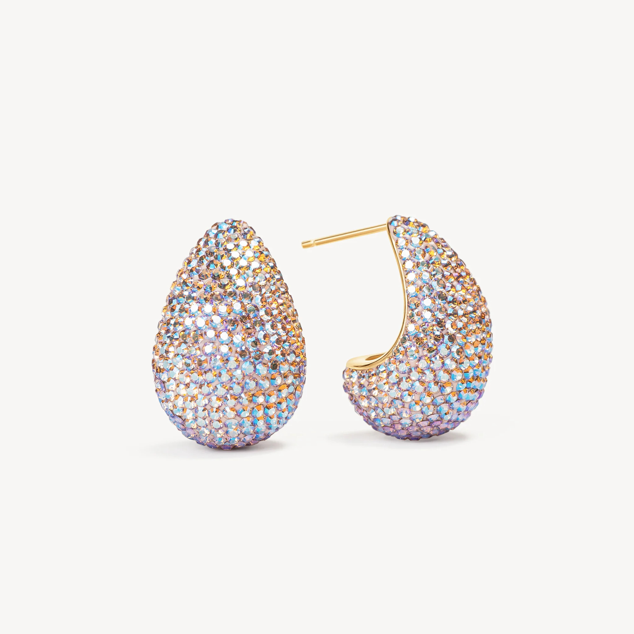 Ballet Slipper Dream Puff Sparkle Stud Earrings | Hillberg & Berk | Hillberg & Berk
