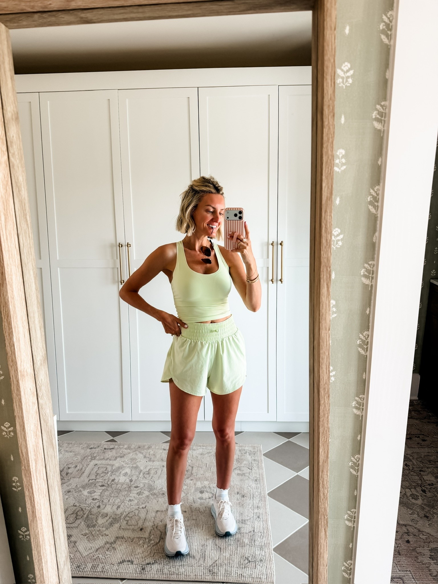 If you know me, then you know how obsessed I am with these Target active shorts! They are seriously so good, and this light green color is so summery! Does not disappoint and feels like high end athleisure! Wearing S in both 

Loverly grey, Target fashion finds, all in motion, women’s activewear, athletic top and shorts set, tennis outfit ideas, ruffle trim socks Target, active outfit for her

#LTKActive #LTKSeasonal #LTKfitnessgoals