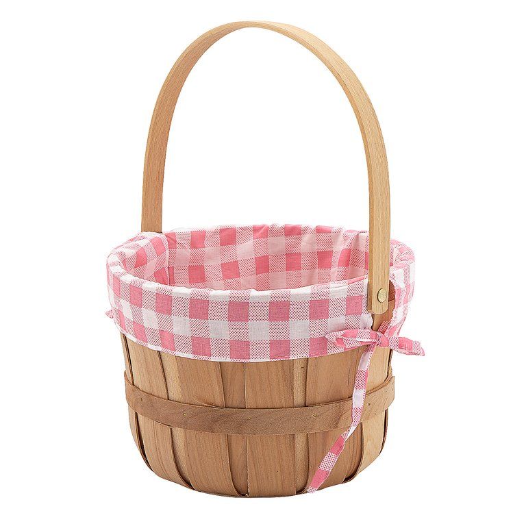 Pink Gingham Easter Basket, Walmart Finds, Walmart Easter Basket, Walmart Easter Finds, Walmart  | Walmart (US)