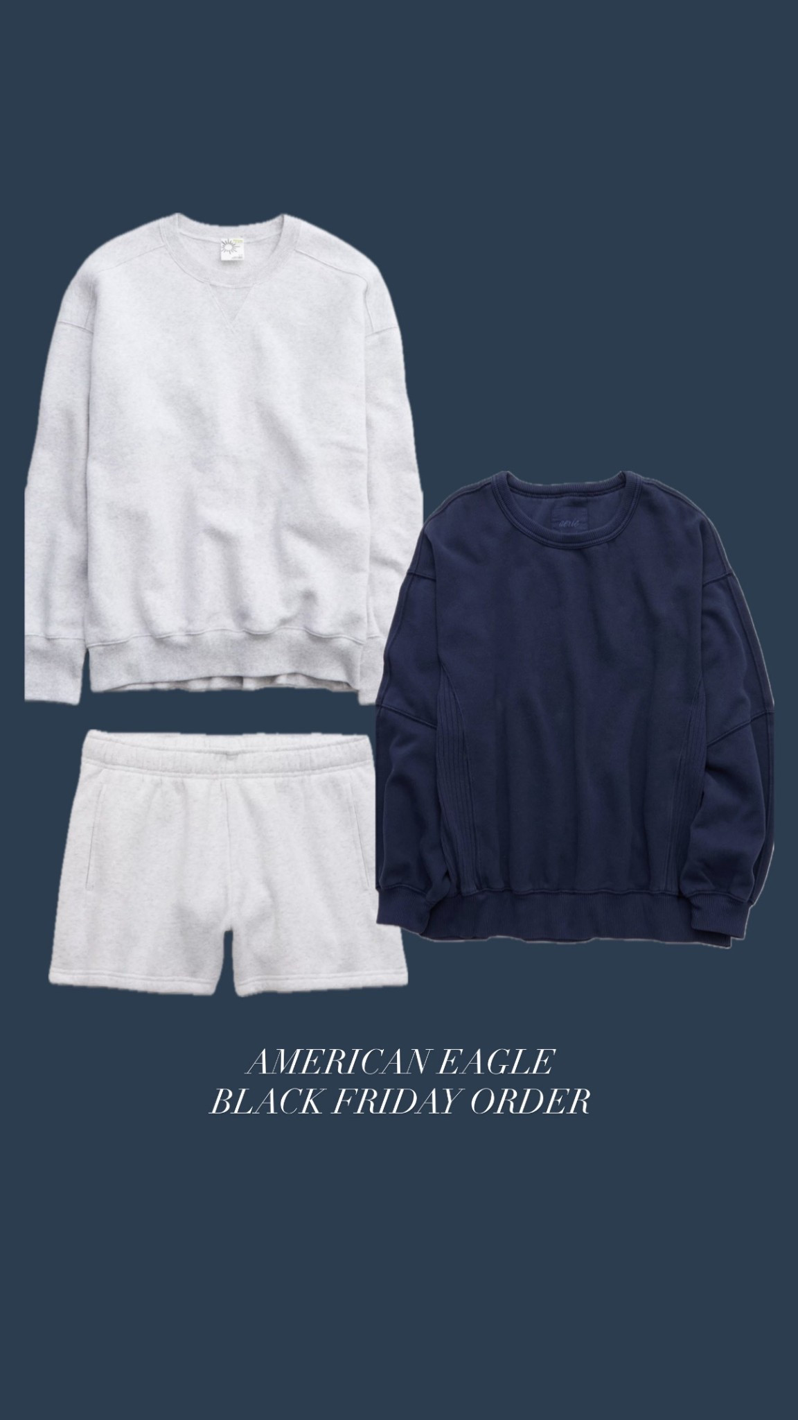 AMERICAN EAGLE BLACK FRIDAY ORDER

#LTKGiftGuide #LTKCyberWeek #LTKHoliday
