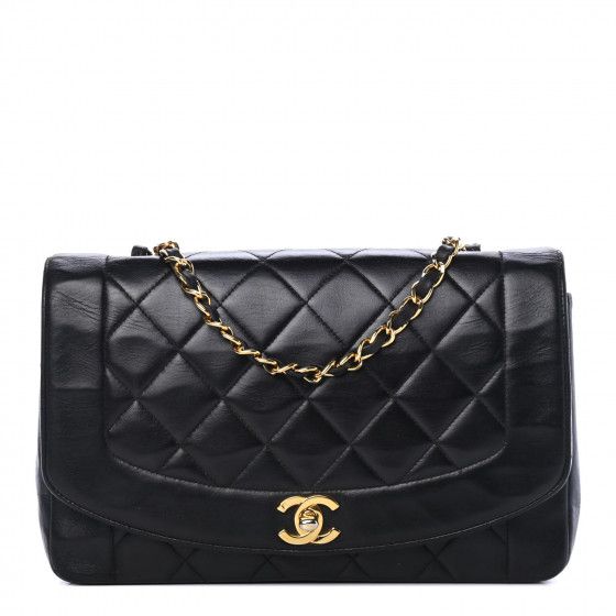 CHANEL Lambskin Quilted Small Single Flap Black | Fashionphile