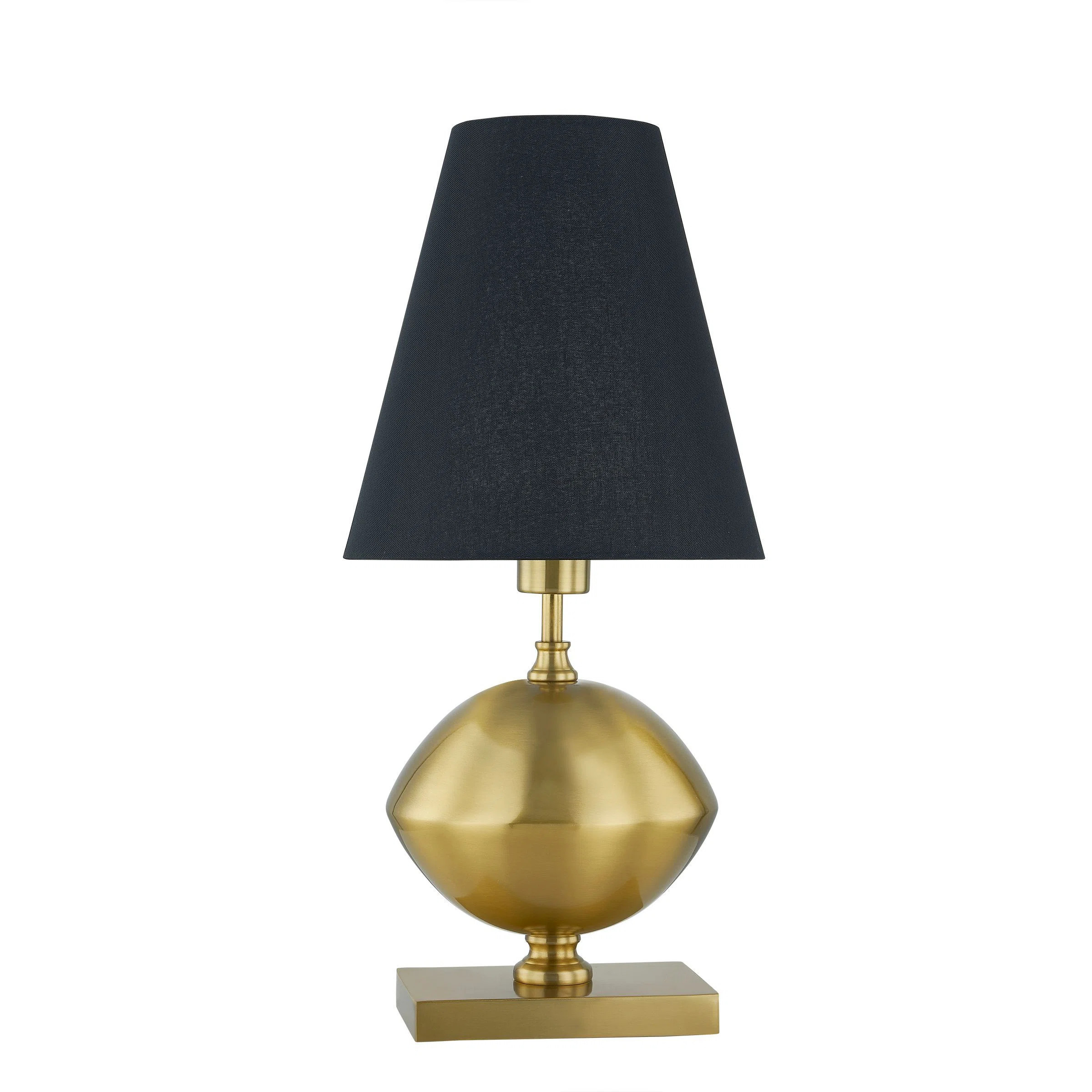 Selma 21.25" Table Lamp with Linen Shade, Antique Brass | Wayfair North America