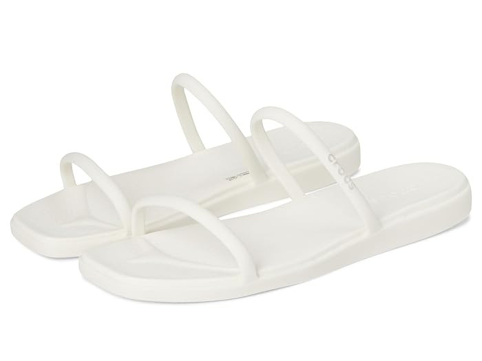 Crocs Miami Two-Strap Sandals Women's Sandals Chalk : 8 M, Synthetic | Zappos.com